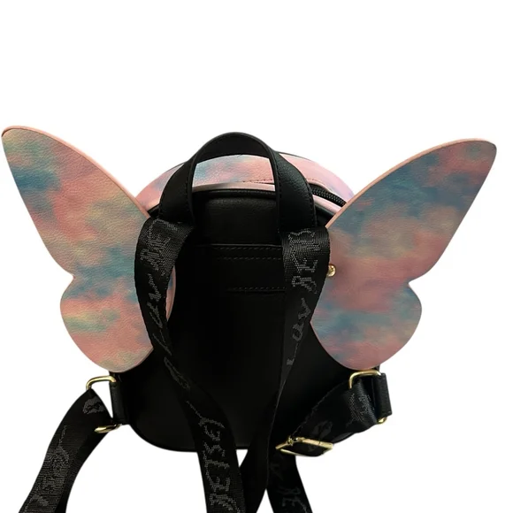 Betsey Johnson Luv Betsey Butterfly Backpack Pastel Tie Dye Wings Mini Bag - Picture 12 of 15